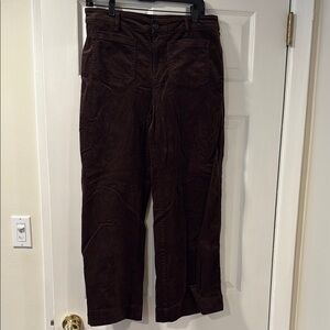 LOFT Brown Corduroy Palmer Wide Leg Pants